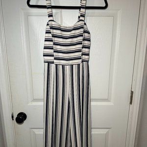 Ankle Length Striped Formal Jumpsuit